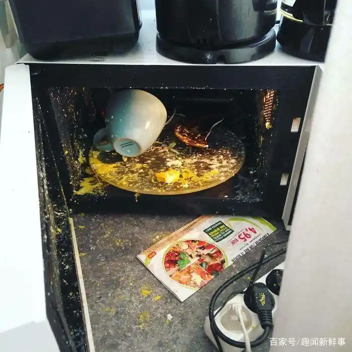 煮鸡蛋爆炸_烤箱食物失败案例_明星黑暗料理图片大全高清,